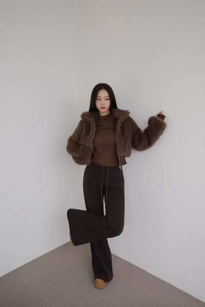 ♡正韓♡鬆緊抽繩百搭褲9