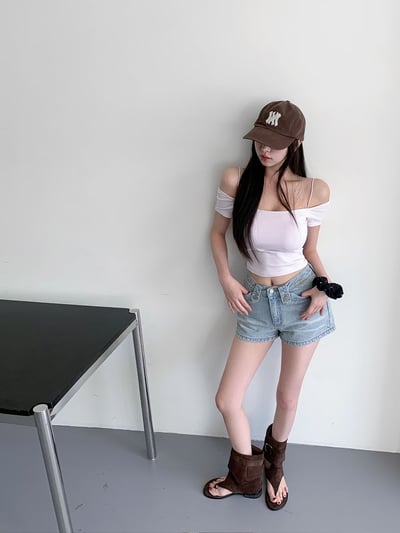 ♡正韓♡細肩帶Bra短上衣8