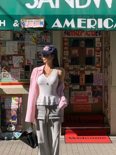 ♡正韓♡口袋直條紋襯衫10