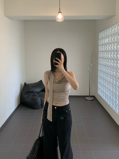 ♡正韓♡純慾垂墜領帶背心8