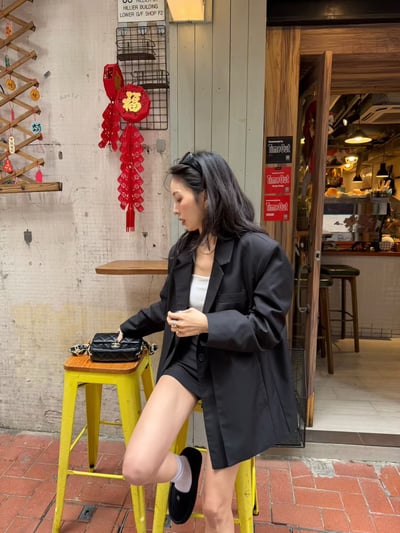 ♡正韓♡可拆領口袋西裝外套3