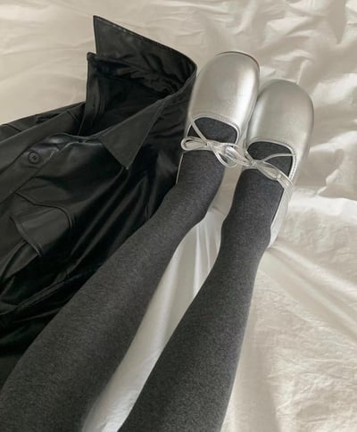 ♡正韓♡棉質素面連身褲襪4