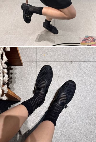 ♡正韓♡夏季糖果色網紗襪7