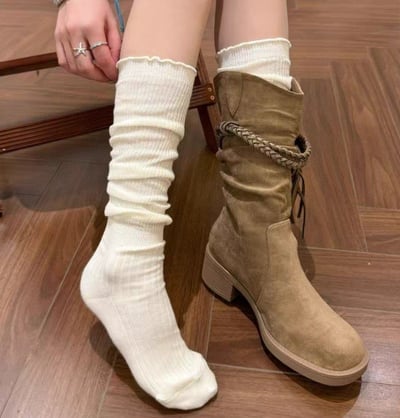 ♡正韓♡素色膝下襪6