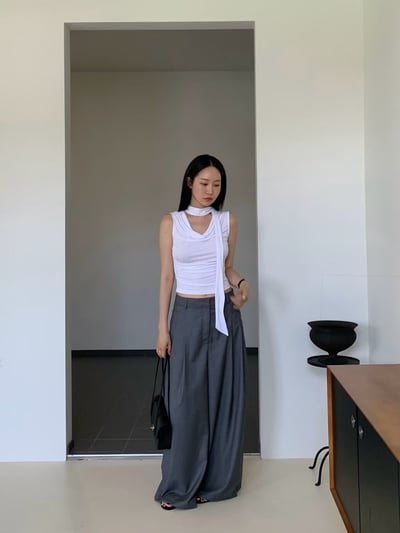 ♡正韓♡純慾垂墜領帶背心10