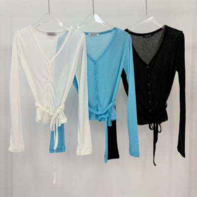 ♡正韓♡親薄綁帶排口小外套10