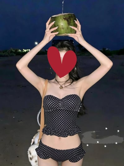 ♡韓 復古圓點泳裝♡2