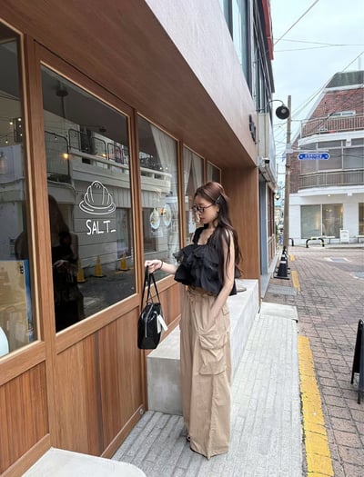 ♡正韓♡可愛層次拼紗上衣18