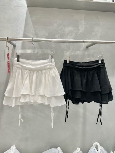 ♡正韓♡法式芭蕾層疊短褲裙8