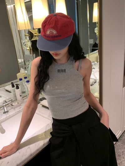 ♡正韓♡美式條碼肩帶背心8