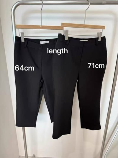 ♡正韓♡褲管開岔卡布里褲5