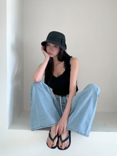 ♡正韓♡荷葉拼接背心10