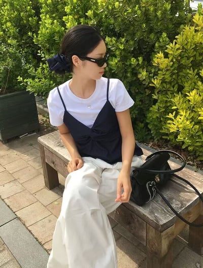 ♡正韓♡愛心鐵牌圓領短上衣5