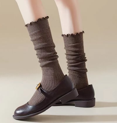 ♡正韓♡木耳邊膝下襪3