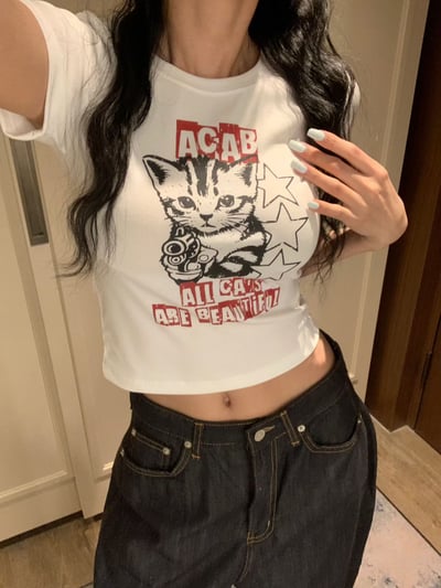 ♡正韓♡帥貓咪圖短Ｔ1