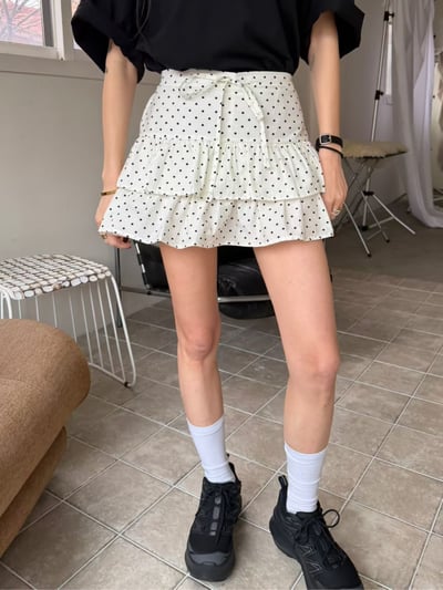 ♡正韓♡點點蛋糕短褲裙6