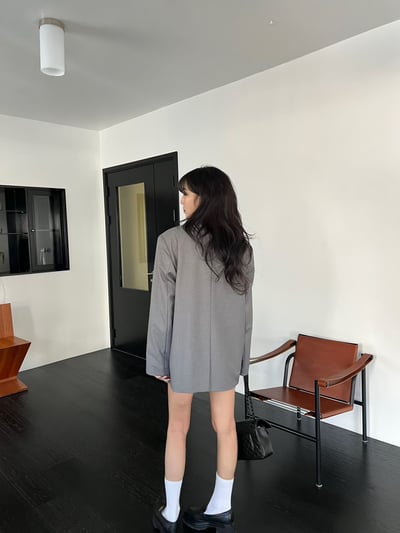 ♡正韓♡可拆領口袋西裝外套15