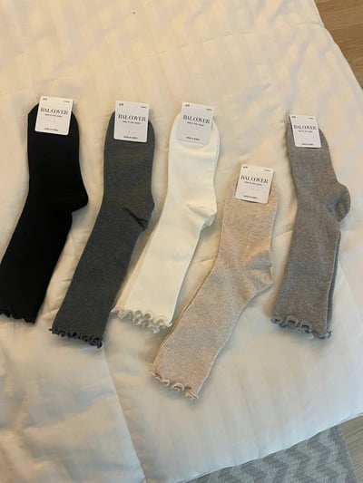 ♡正韓♡木耳捲邊堆堆襪3