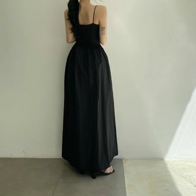 ♡正韓♡拼接有bra連身細肩帶洋裝7