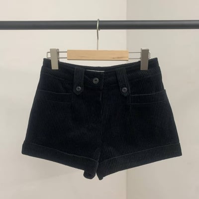 ♡正韓♡反摺燈芯絨短褲9