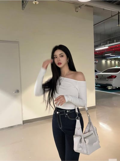 ♡正韓♡百搭斜肩素色上衣3