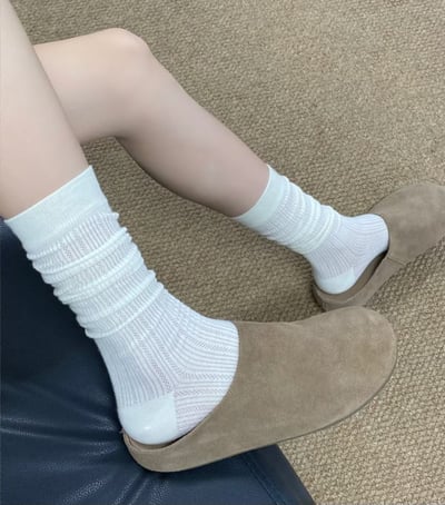 ♡正韓♡超親薄親膚網眼透氣小腿襪9