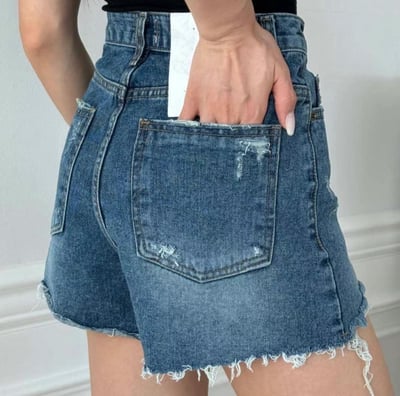 ♡正韓♡歐美刷破牛仔短褲5
