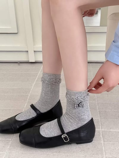 ♡正韓♡可愛蝴蝶結蕾絲襪4