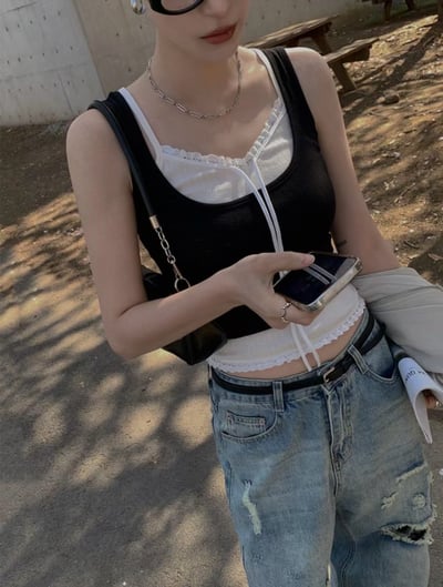 ♡正韓♡初戀感蕾絲內搭組4
