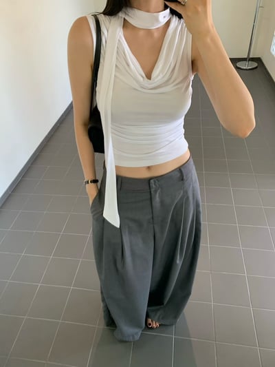 ♡正韓♡純慾垂墜領帶背心9