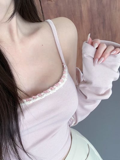 ♡正韓♡小香風滾邊兩件式上衣6