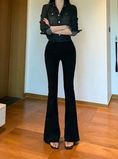 ♡正韓♡長腿白牛仔長褲8