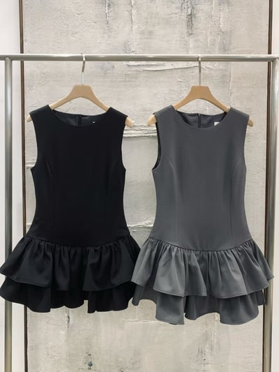 ♡正韓♡甜酷蛋糕裙洋裝+西外16