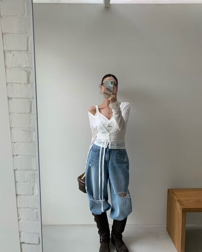 ♡正韓♡親薄綁帶排口小外套8