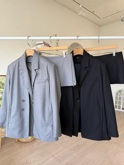 ♡正韓♡可拆領口袋西裝外套19