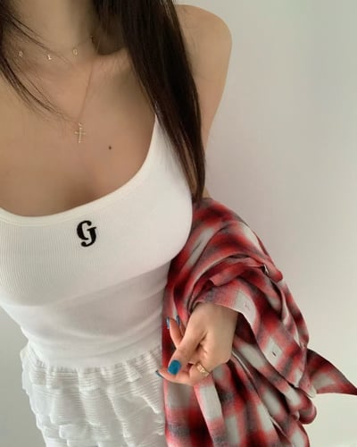 ♡正韓♡刺繡字母bra top3