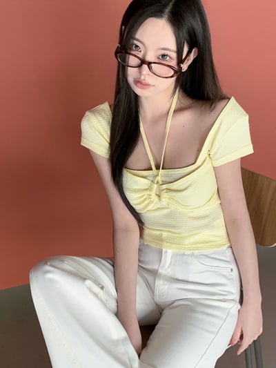 ♡正韓♡繞脖綁帶上衣2