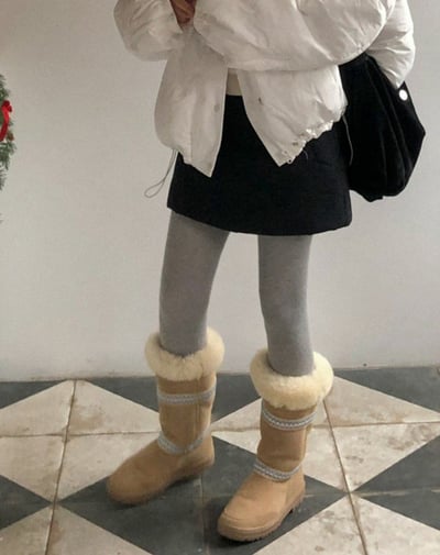 ♡正韓♡棉質素面連身褲襪2