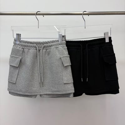 ♡正韓♡工裝風鬆緊棉裙6