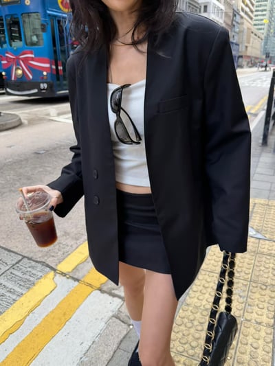 ♡正韓♡可拆領口袋西裝外套1