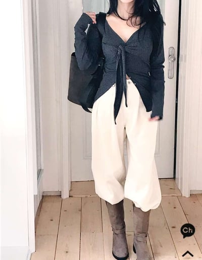 ♡正韓♡小心機綁帶上衣6