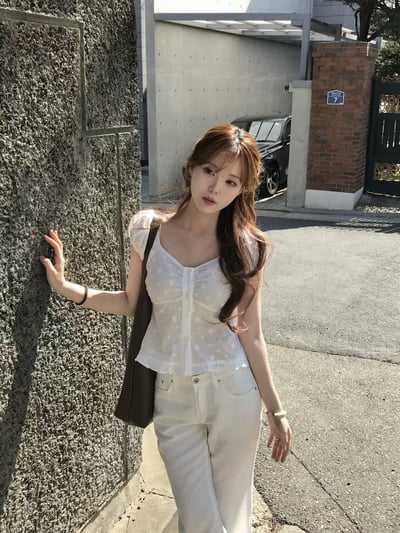 ♡正韓♡雪霧花語抽皺上衣3
