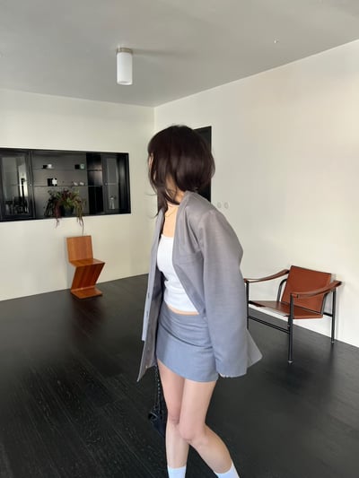 ♡正韓♡可拆領口袋西裝外套14