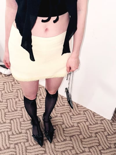 ♡正韓♡多色拼蕾絲邊短褲裙5