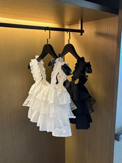 ♡正韓♡可愛層次拼紗上衣21