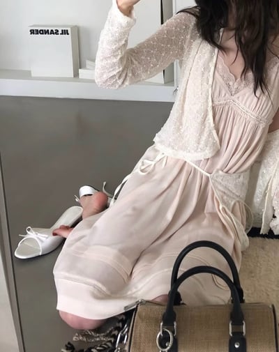 ♡韓國白月光蝴蝶結低跟鞋♡7