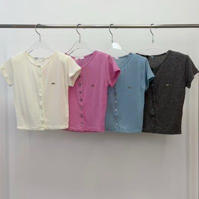 ♡正韓♡竹節棉小標上衣15