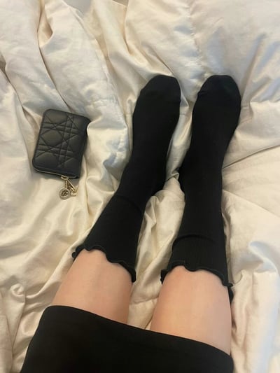 ♡正韓♡木耳捲邊堆堆襪4