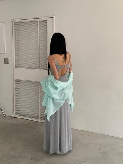 ♡正韓♡後簍空細間帶bra洋裝9