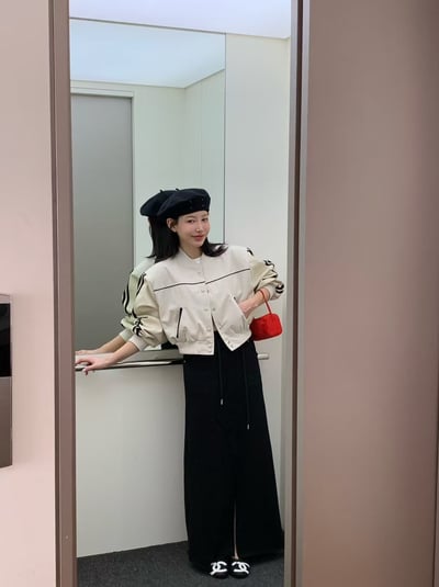 ♡正韓♡鬆緊前開衩棉裙10